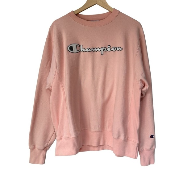 Champion RARE Reverse Weave Crewneck Embroidered Sweatshirt, L - Picture 1 of 7